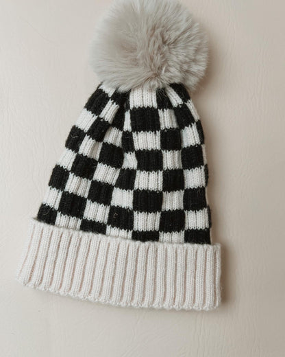 Checkered Warm Beanie